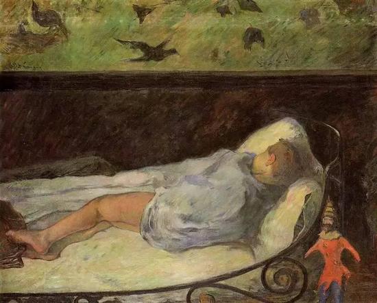 ߸ Gauguin - Young Girl Dreaming (Study Of A Child Asleep)